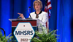 MHSRS 2022 speaker at podium